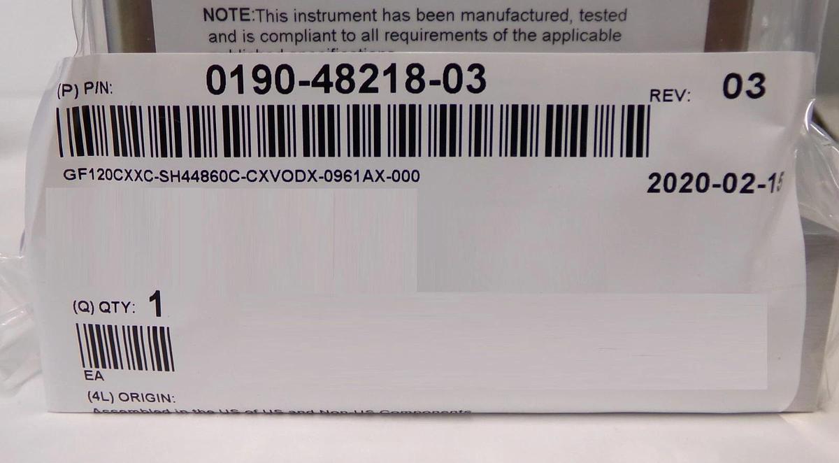 Brooks GF120C-104837 Mass Flow Controller MFC AMAT 0190-48218 Lot of 10 New