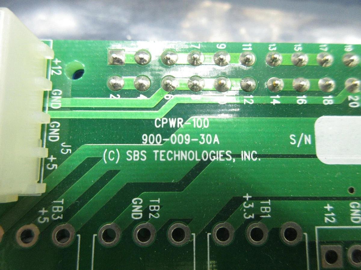 Used SBS Technologies 900-009-30A Interface Board PCB CPWR-100 AMAT 0790-07907 Used