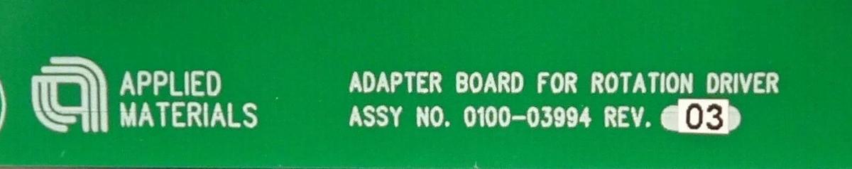 Used AMAT Applied Materials 0100-03994 Adapter Board For Rotation Driver PCB Working