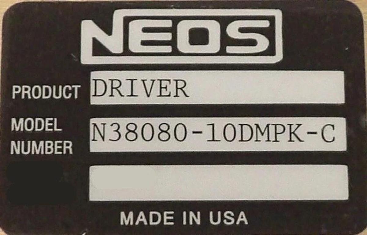 Used Neos N38080-10DMPK-C Driver Module Assembly Working Surplus