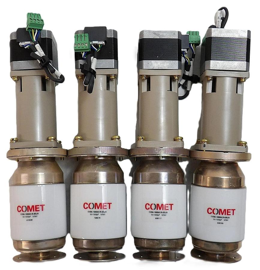 Used Comet CVBA-1000AC/5-BGJA RF Variable Vacuum Capacitor Lot of 4 Working