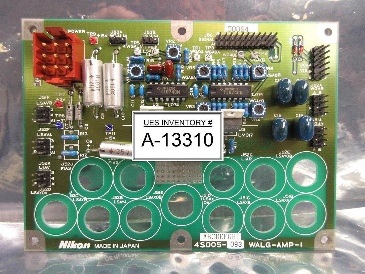 Used Nikon 4S005-093 Interface Board PCB WALG-AMP-1 NSR-1755G7A Step-and-Repeat Used