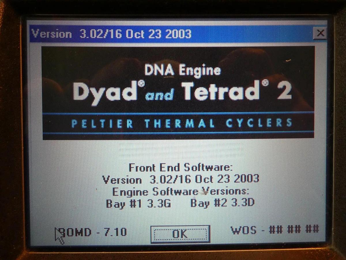 Used MJ Research 10177 Dyad & Tetrad 2 Peltier Thermal Cycler Bio-Rad PTC-220 Spare