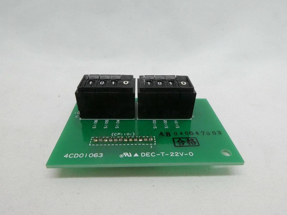 Used Hitachi Kokusai Denki 4CD01063 Mechanical Dial Counter PCB Mikro Sonic Working