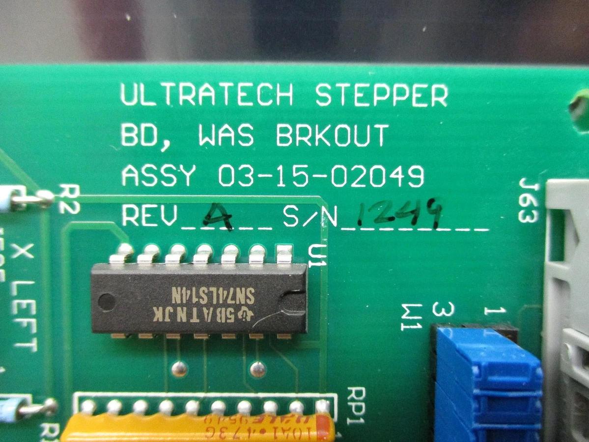 Used Ultratech Stepper 03-15-02049 WAS Breakout Board PCB 4700 Used Working