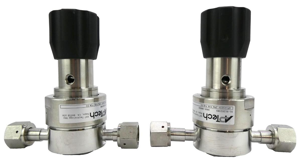 Used APtech AP1210SV 2PW FV8 FV8 FC Pressure Regulator AP Series Valve Lot of 2