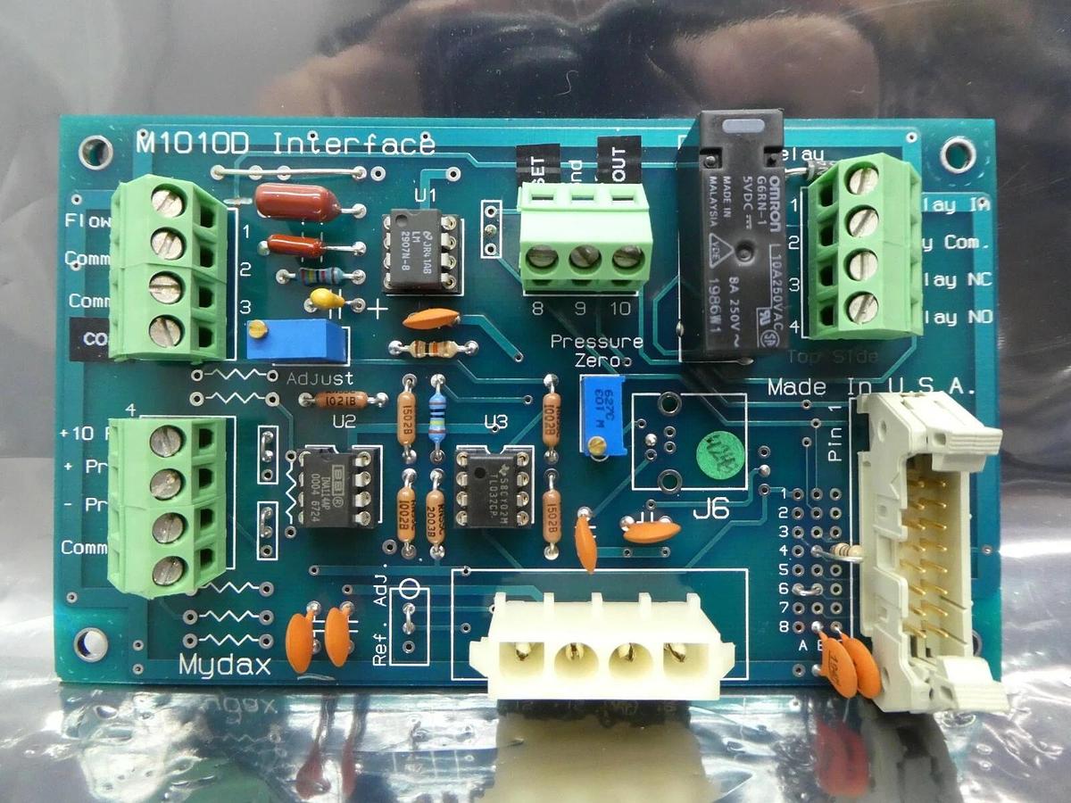 Used Mydax M1010D Flowmeter Interface/Relay Board PCB Chiller 1M9W-T Used Working