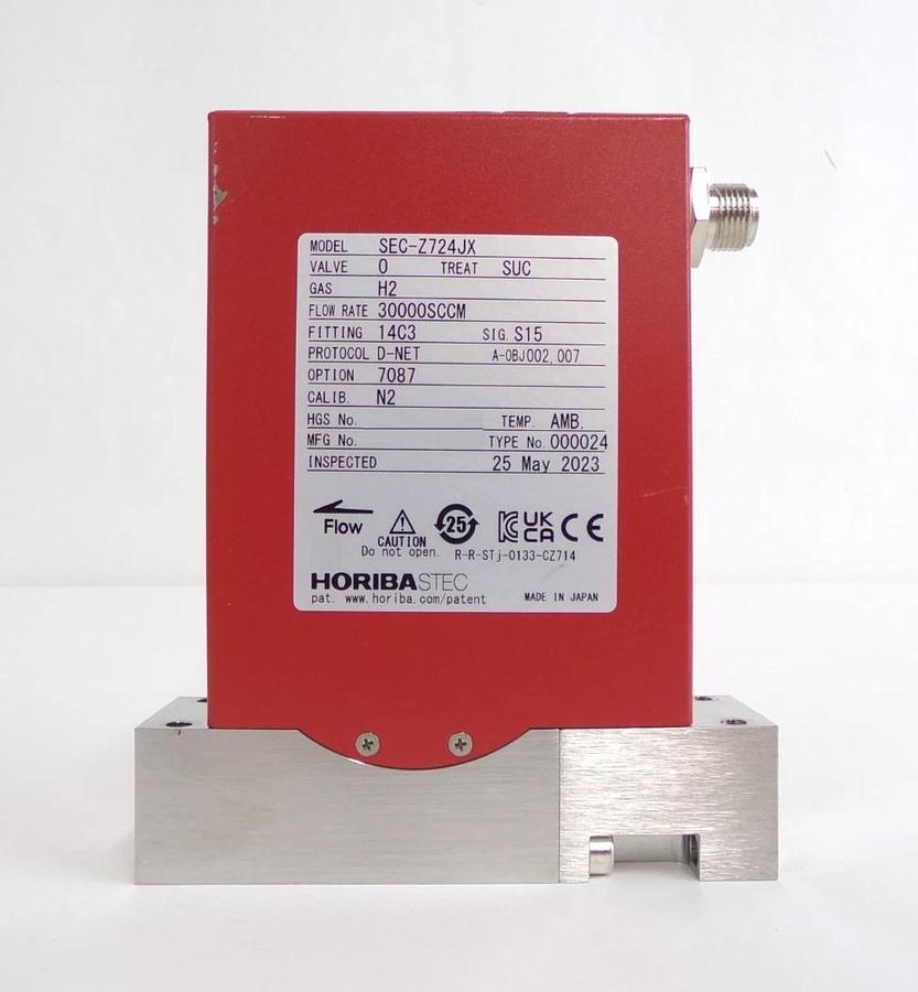 Used Horiba STEC SEC-Z724JX Mass Flow Controller MFC 30000 SCCM Lot of 2 Working