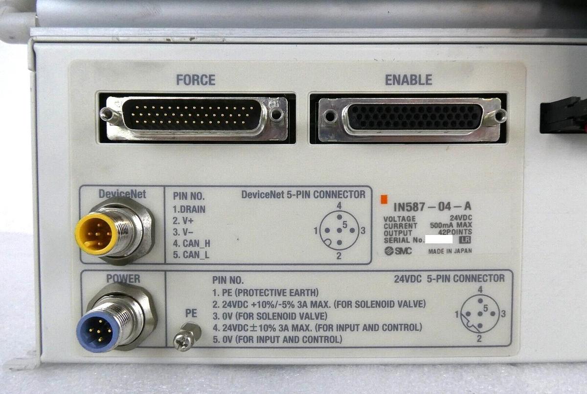 Used SMC IN587-04-A 42-Port Gas Panel VV100-49-X8 Communication Box Lot of 4 Working