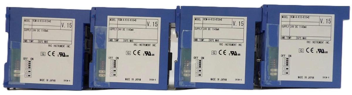 Used RKC Instrument RCM-A-K10-K10*B Temperature Controller Reseller Lot of 4 Working