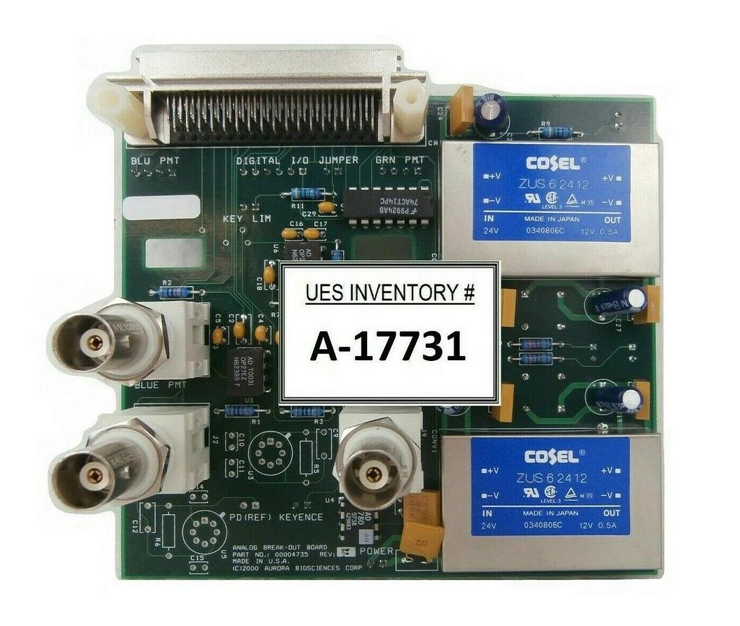 Used AuroAurora Biosciences 00004735 Analog Break-Out Board PCB Keyence Working Spare