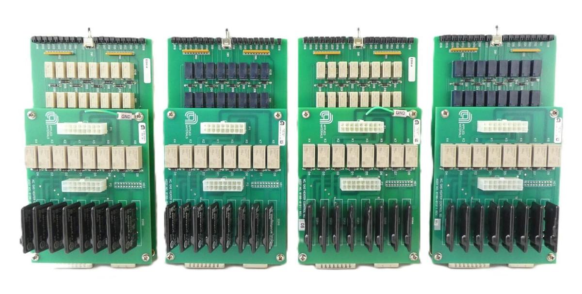 Used AMAT Applied Materials 0100-02745 Gas Heater Control PCB 0100-01911 Lot of 4