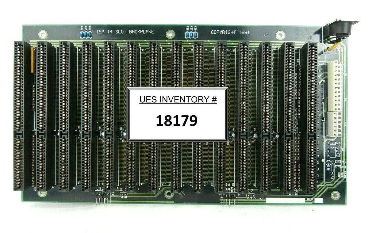 Used Plasma-Therm 98209140 ISA 14 Slot Backplane Board PCB Clusterlock 7000 Spare