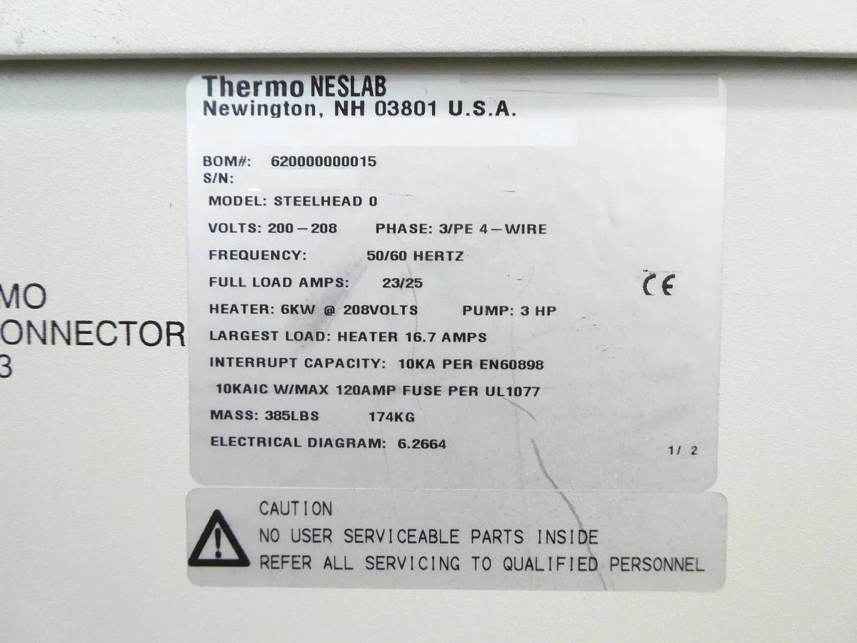Used NESLAB Instruments 620000000015 Heat Exchanger STEELHEAD 0 Thermo Working