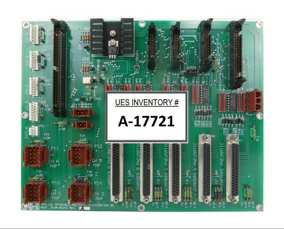 Used AMAT Applied Materials 0100-09242 Pneumatic Board PCB Samsung VAL-93-2784-86