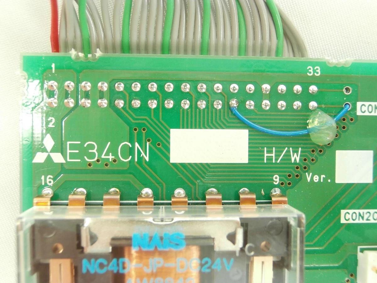 Used Mitsubishi BU158A386G53 Relay PCB E34CN Robot Controller CR-E356-S06 Working