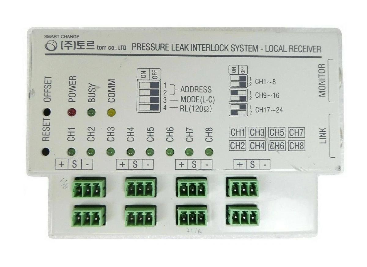 Used Torr PLI-9100 Pressure Leak Interlock System Local Receiver Working Surplus