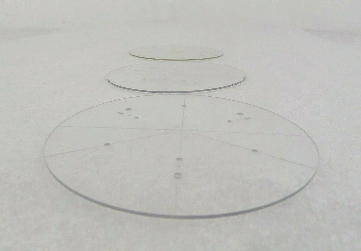 Used SVG Silicon Valley Group 90S 150mm Plastic Calibration Wafer Lot of 3 Working