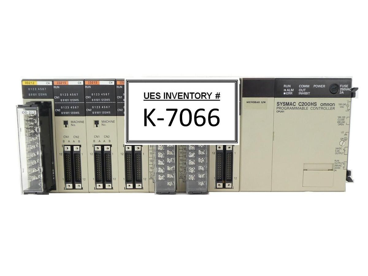 Used Omron C200H Programmable Logic Controller PLC Sysmac Microbar Trackmate Working