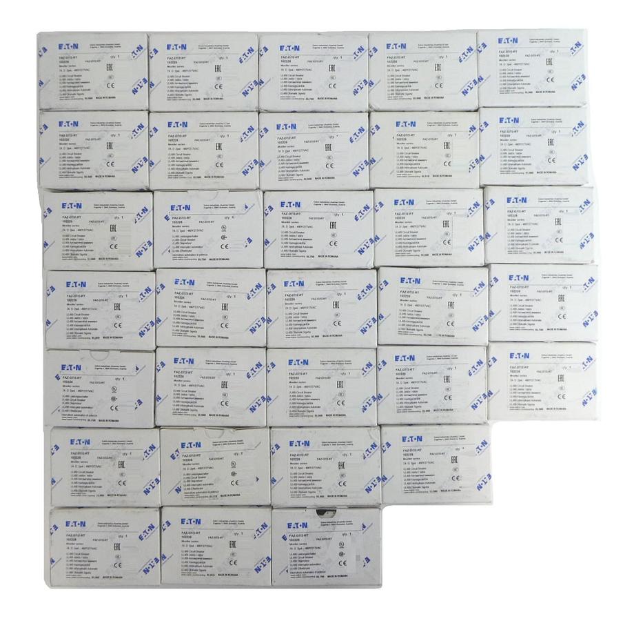 Used Eaton FAZ-D7/2-RT Miniature 2 Pole Circuit Breaker Lot of 32 Working