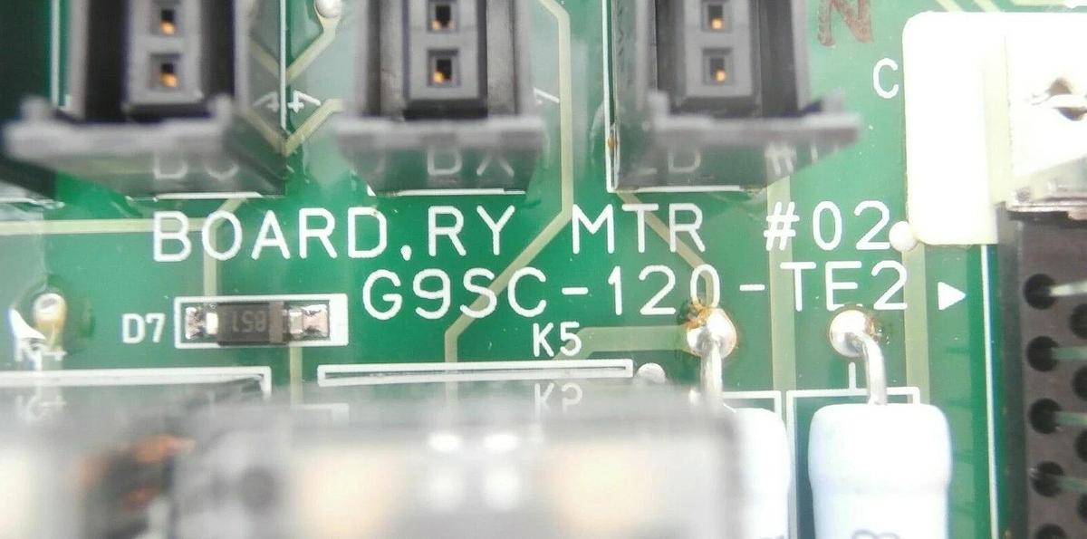 Used Omron G9SC-120-TE2 RY MTR #02 PCB Board TEL Tokyo Electron Lithius Working Spare