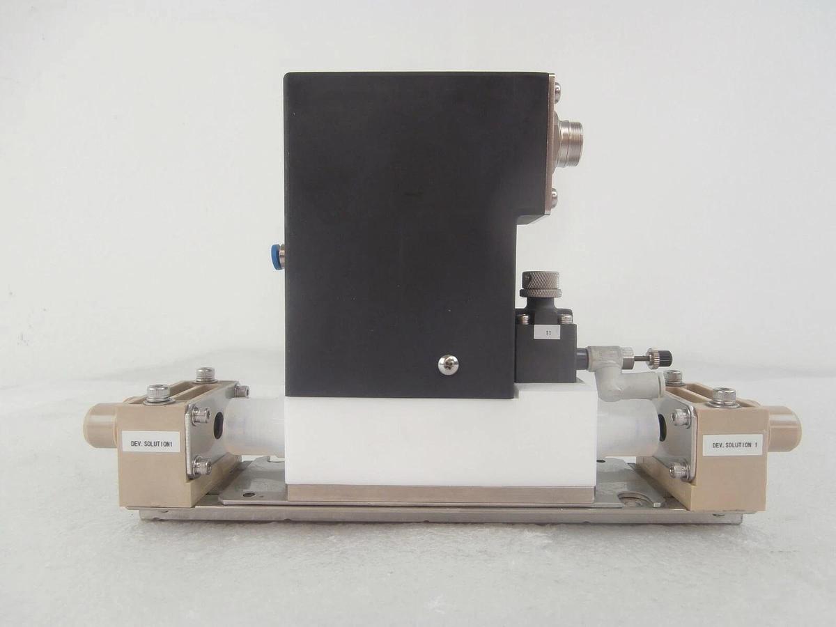 Used TEL Tokyo Electron 5087-400486-15 Valve Assembly DEV.SOLUTION1 Lithius Working