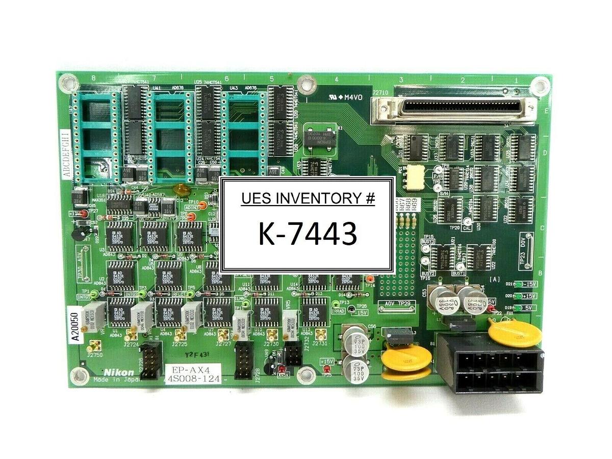 Used Nikon 4S008-124 Analog to Digital PCB EP-AX4 No IC's NSR Series Working Surplus