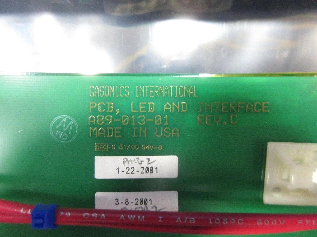 Used GaSonics A89-013-01 Control Panel PCB LED & Interface PCA G0-2670 Lot of 4 Used
