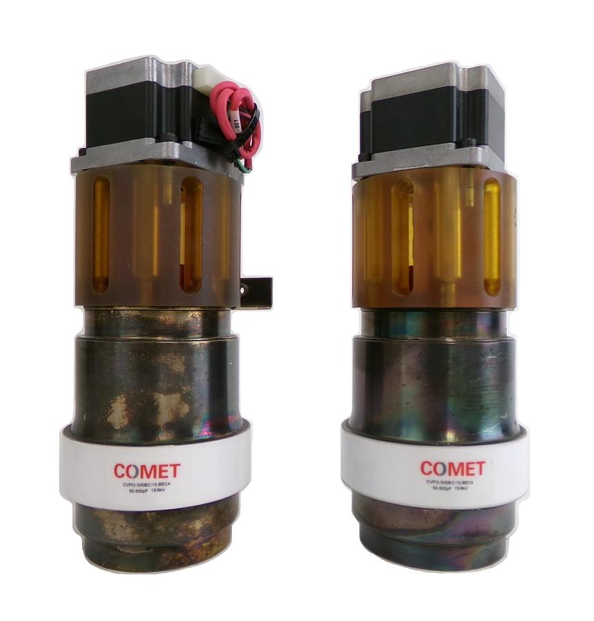 Used Comet CVPO-500BC/15-BECA RF Variable Vacuum Capacitor Lot of 2 Working