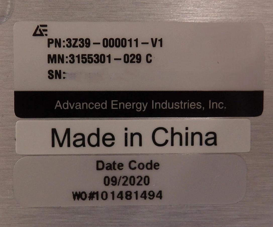 Used Navigator II AE Advanced Energy 3155301-029 RF Match 3Z39-000011-V1 Working