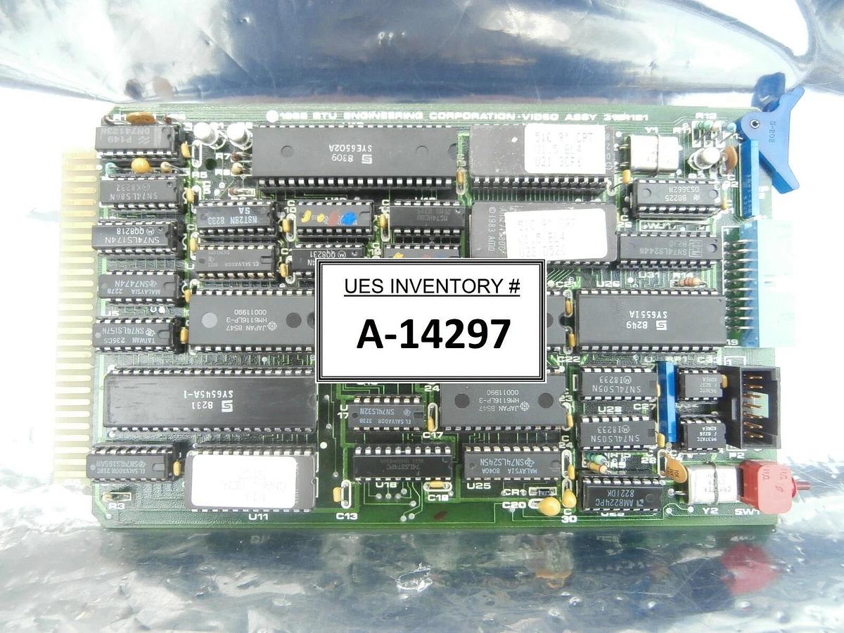 Used BTU Engineering 3161181 Video Assembly PCB Card 3161180 Used Working