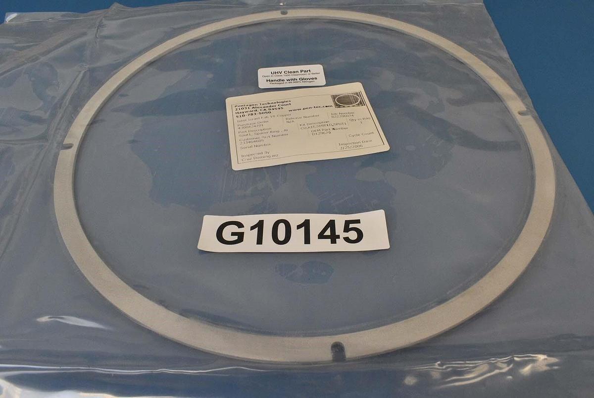 Used Tokyo Electron D129679 Aluminium Spacer Ring