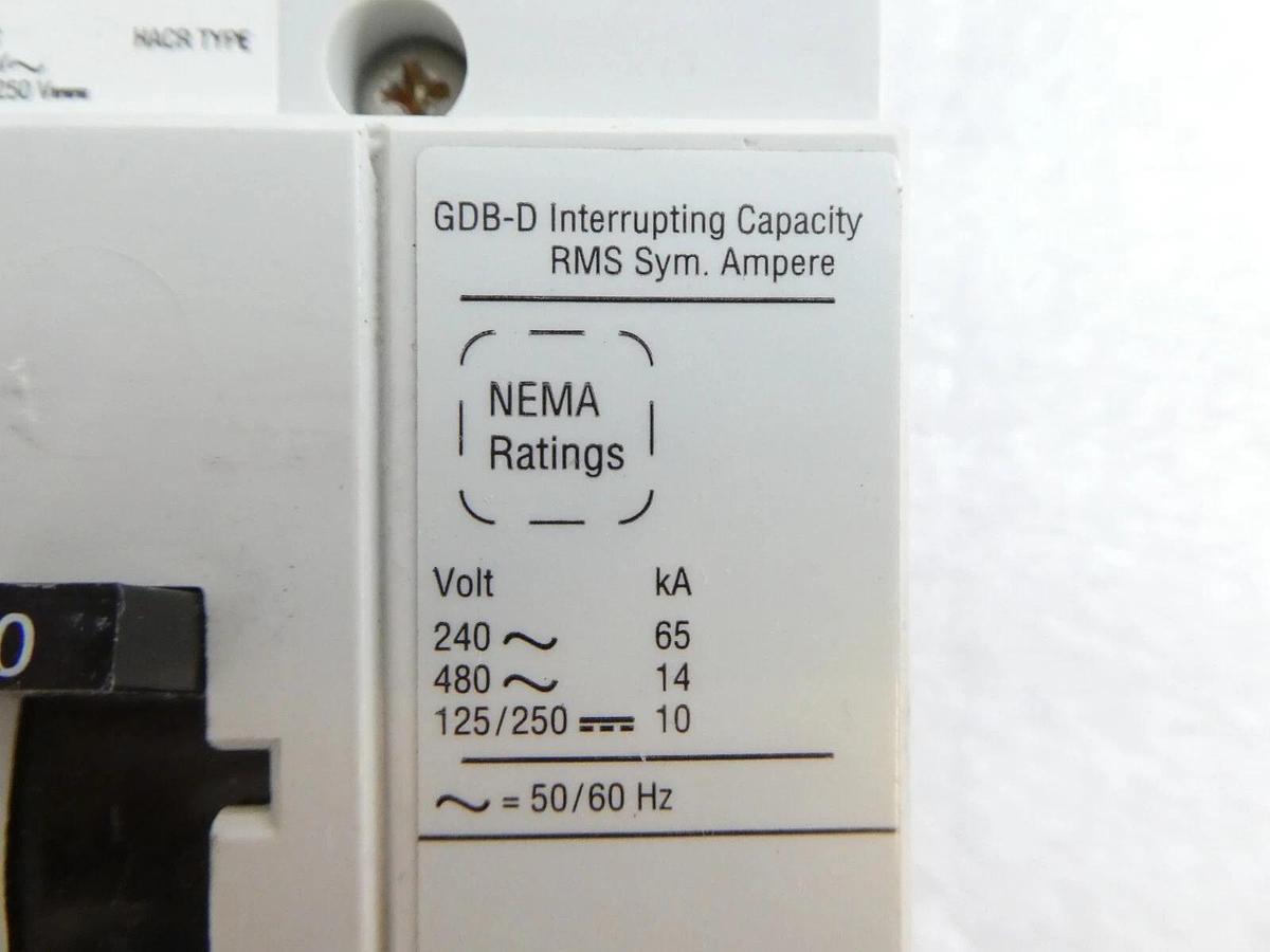 Eaton GDB3080D Industrial Circuit Breaker GDB-D 14k Reseller Lot of 2 New Spare