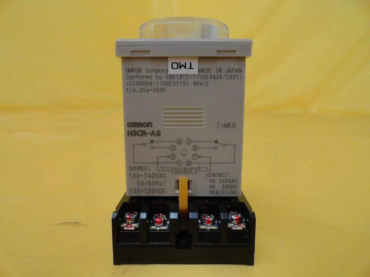 Used Omron H3CR-H8L Timer Relay H3CR-A8 Reseller Lot of 4 Used Working