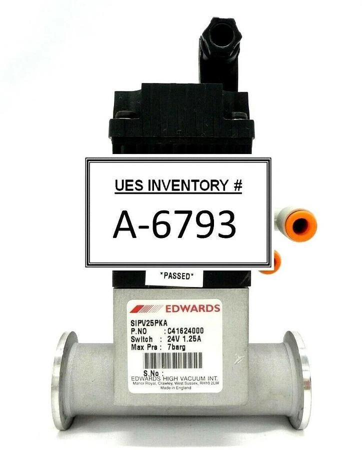 Used Edwards C41624000 Vacuum Isolation Valve SIPV25PKA Working Surplus