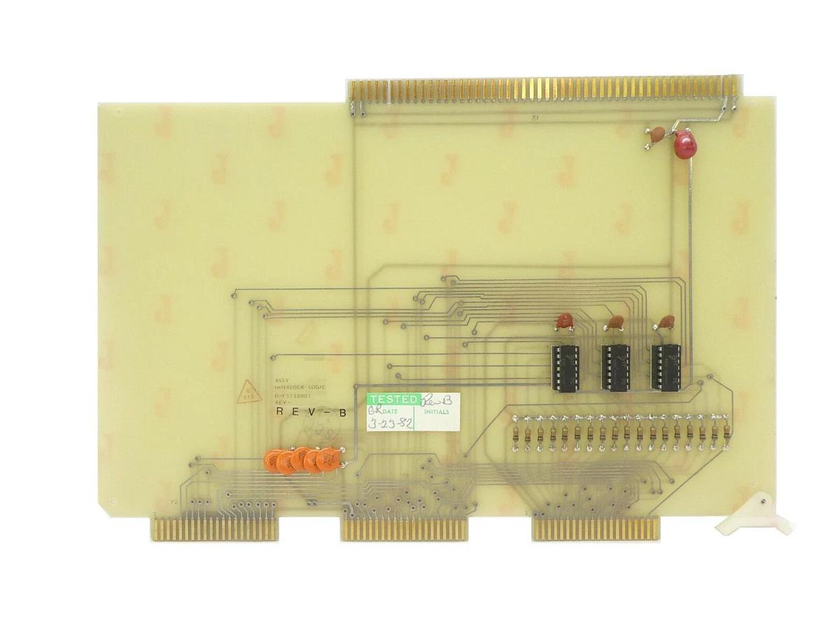 Used Varian Semiconductor VSEA D-F3738001 Interlock Logic PCB Card Rev. B Working