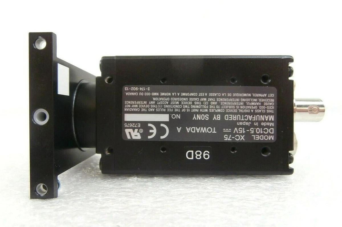 Used Sony XC-75 CCD Video Camera Module TEL Tokyo Electron P-8 Working Spare