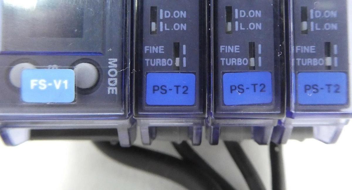 Used Nikon NSR Beam Sensor Kit Sunx SC-MIL SC-T8J Keyence FS-V1 NSR-S307E Working