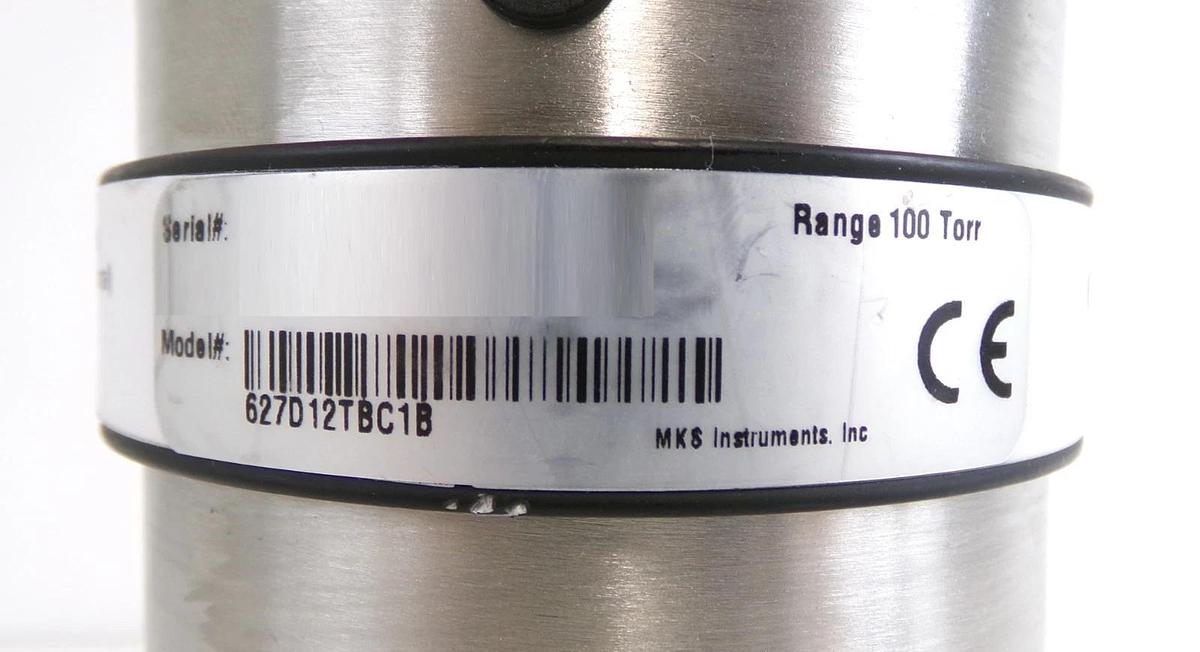 Used MKS Instruments 627D12TBC1B Baratron Pressure Transducer Dented Surplus
