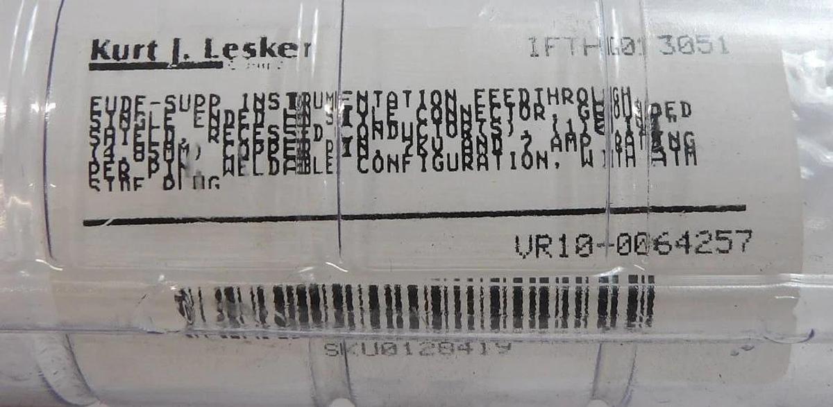 Kurt J. Lesker RF Instrumentation Feedthrough KF40 IFTHG013058B IFTHG013051 New