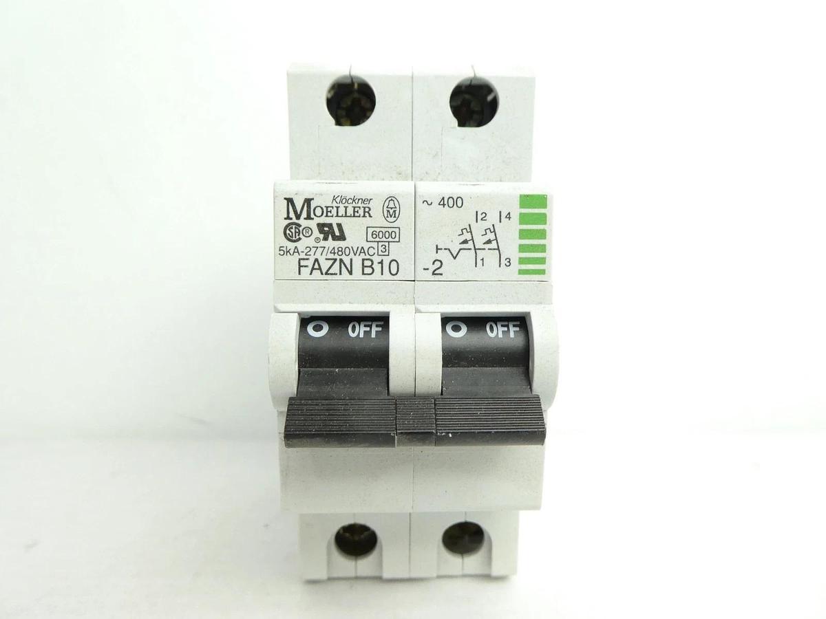 Used Moeller Klockner FAZN B10-2 Circuit Breaker Lot of 16 Used Working