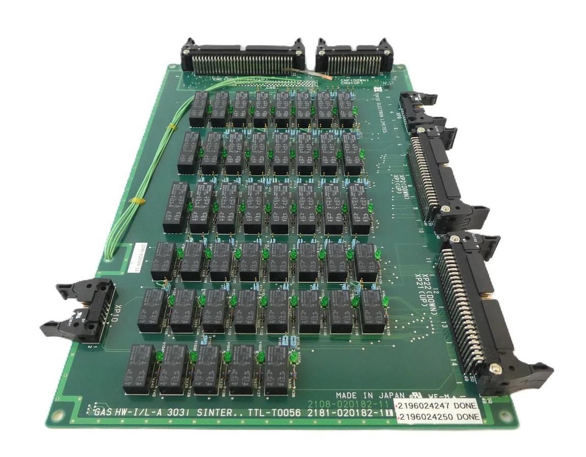 Used TEL 2180-020588-11 Gas HW-I/L-A 303i SINTER TTL-T0056 PCB 2181-020182-11 Working
