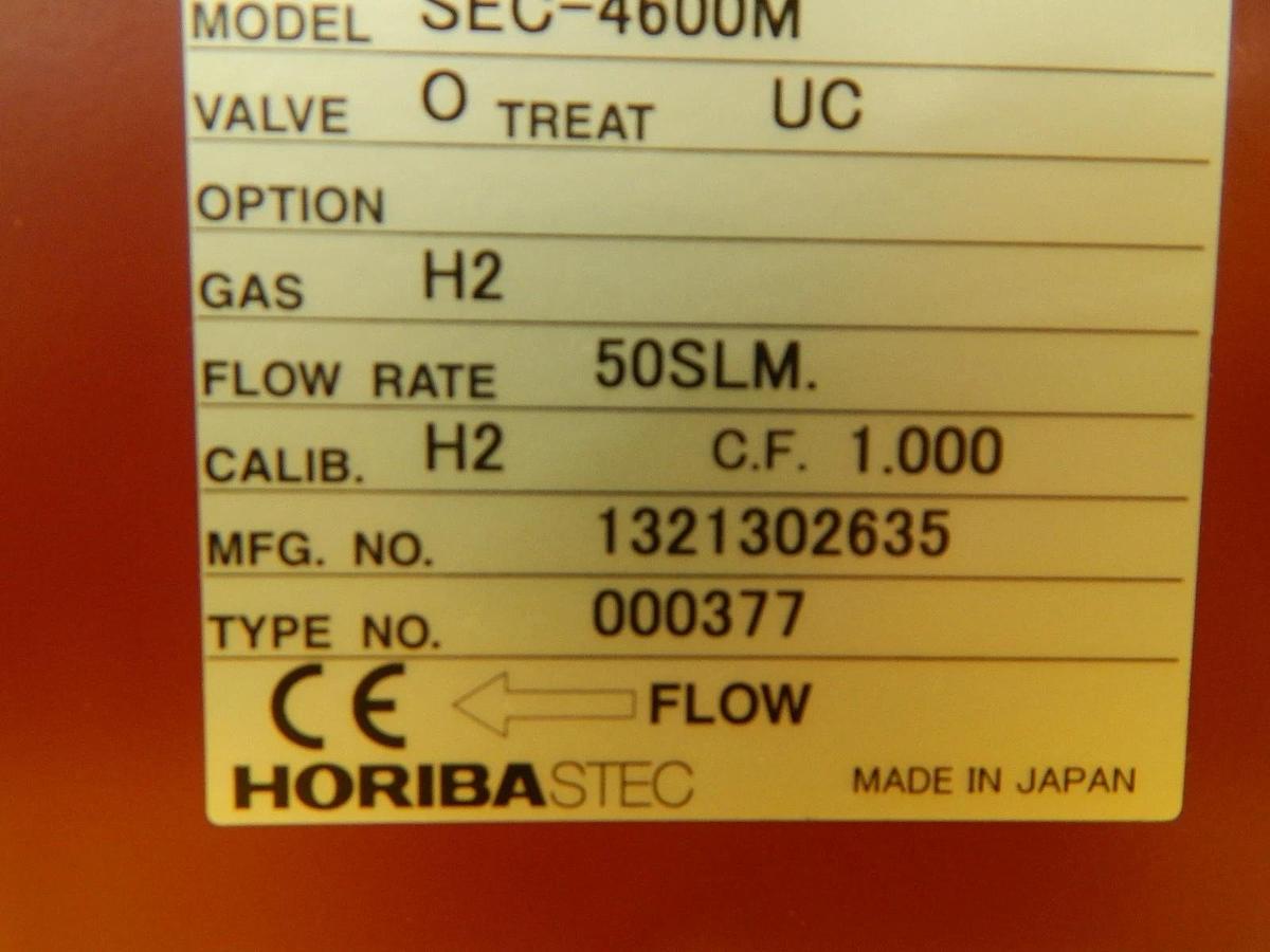 Used Horiba STEC SEC-4600M Mass Flow Controller SEC-4600 50 SLM H2 Used Working