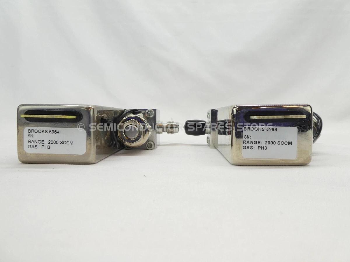 Refurbished Brooks 5964 Mass Flow Controller MFC 2000 SCCM PH3 Lot of 2 OEM Refurbished