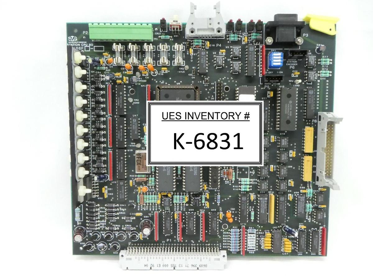 Used SVG Silicon Valley Group 80166F3-01 Station CPU BD PCB 74017A-38 90S Working