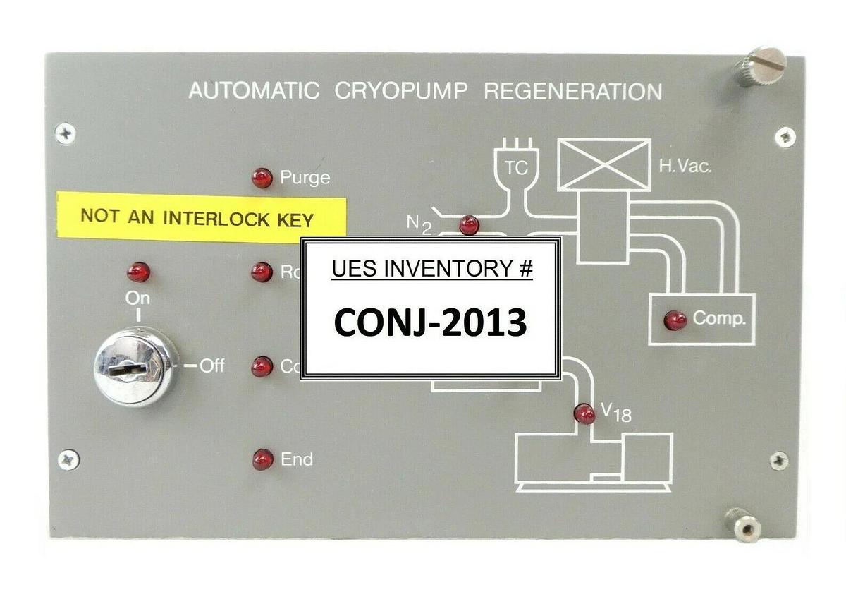 Used Varian 106564001 Automatic Cryopump Regeneration Controller Rev. B No Key Spare