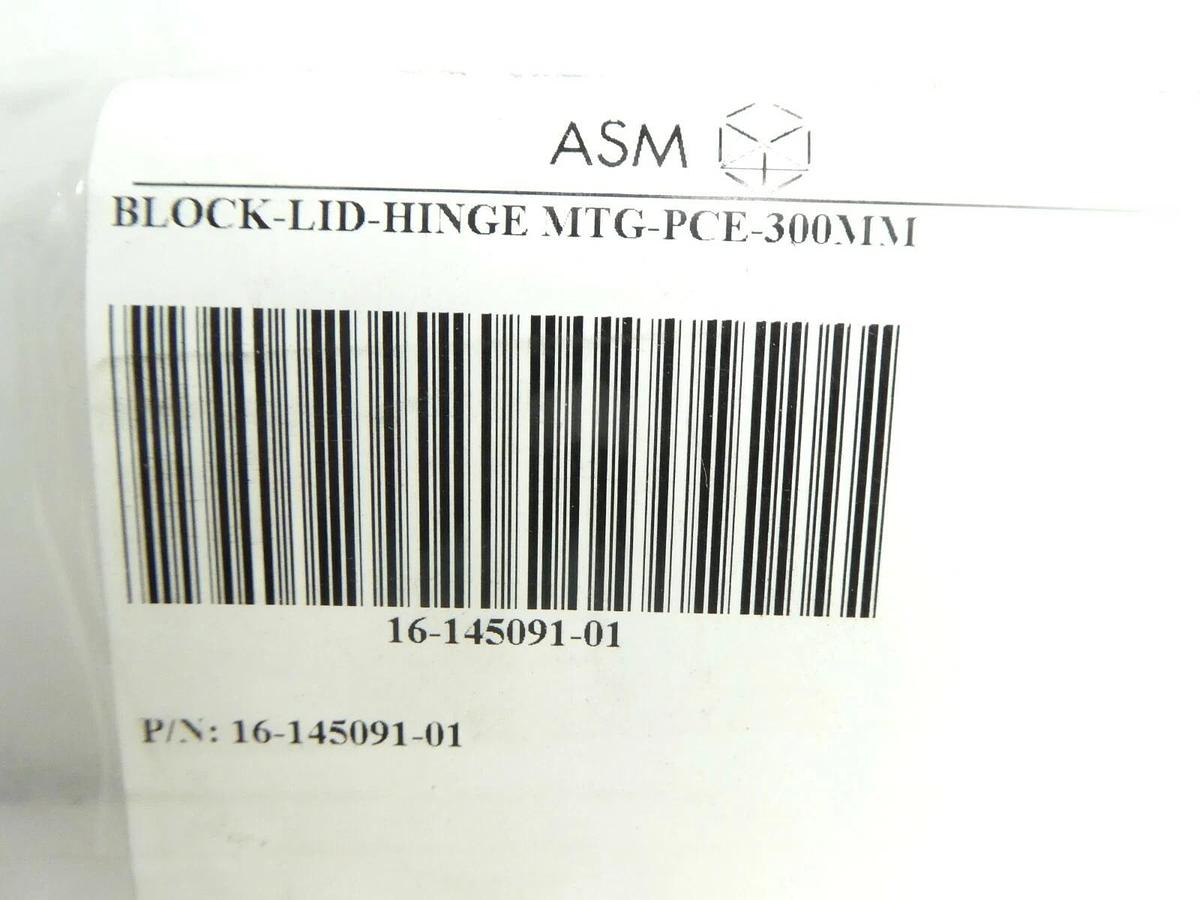 ASM 16-145091-01 Lid Hinge Block MTG-PCE 300mm Reseller Lot of 2 New Surplus