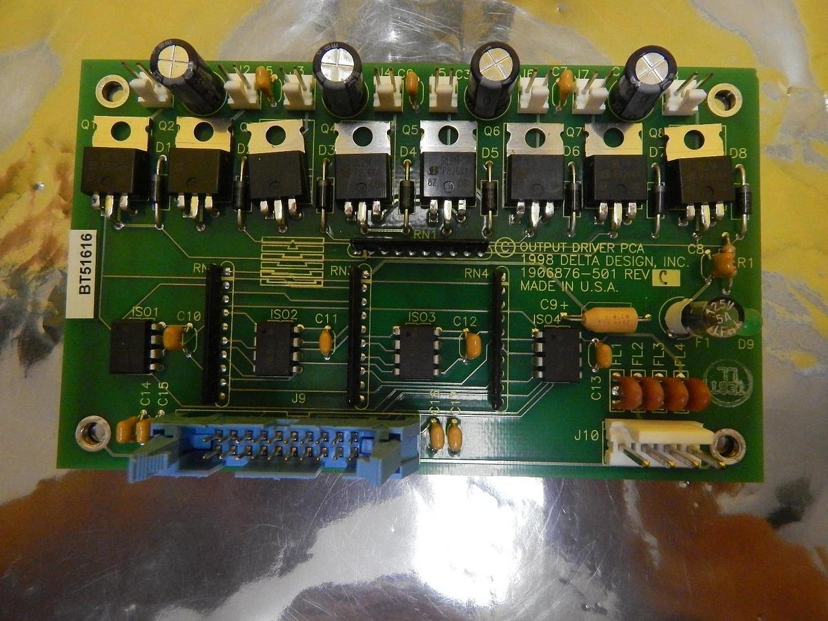 Used Delta Design 1906876-501 Output Driver PCA Board PCB Rev. C Used Working