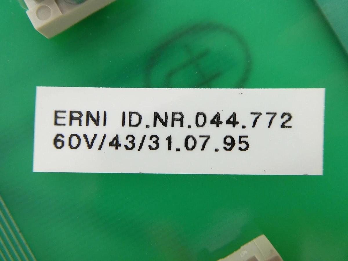 Used Leybold Vacuum 200.29.689 Back Plane PCB ERNI 044.772 ULTRATEST UL 500 Working