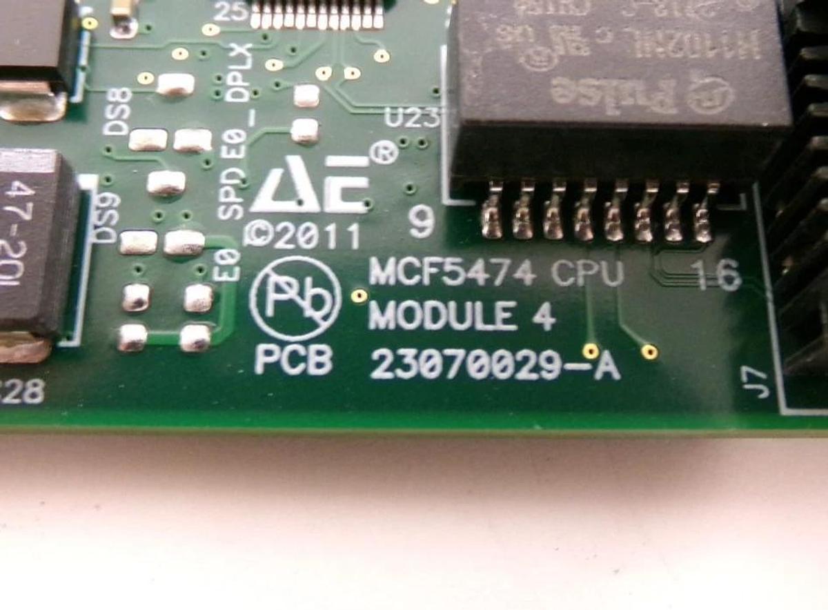 Used AE Advanced Energy 33070019-03 MCF5474 CPU Module 4 PCB 23070029-A Lot of 2